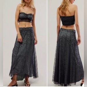🆕 Free People Shape of You Skirt Set in Navy Combo